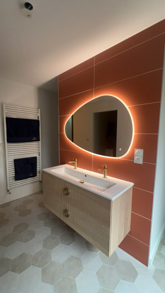 pose de meuble de salle de bain